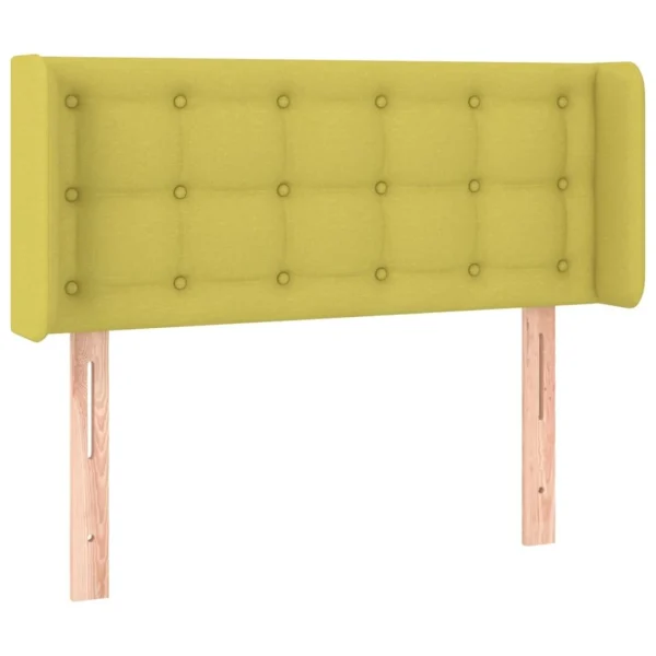 dernière tendance VidaXL Tête De Lit Avec Oreilles Vert 93x16x78/88 Cm Tissu 3