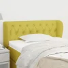 en ligne vente VidaXL Tête De Lit Avec Oreilles Vert 93x23x78/88 Cm Tissu 17