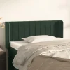 VidaXL Tête De Lit Avec Oreilles Vert Foncé 103x16x78/88 Cm Velours Officielle 13