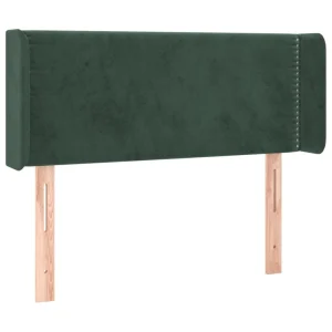 nouveau produit VidaXL Tête De Lit Avec Oreilles Vert Foncé 83x16x78/88 Cm Velours 9
