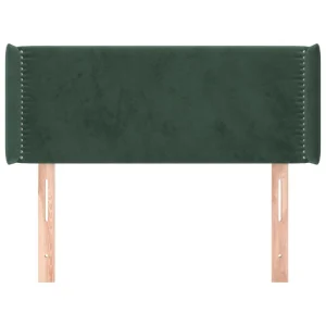 nouveau produit VidaXL Tête De Lit Avec Oreilles Vert Foncé 83x16x78/88 Cm Velours 11