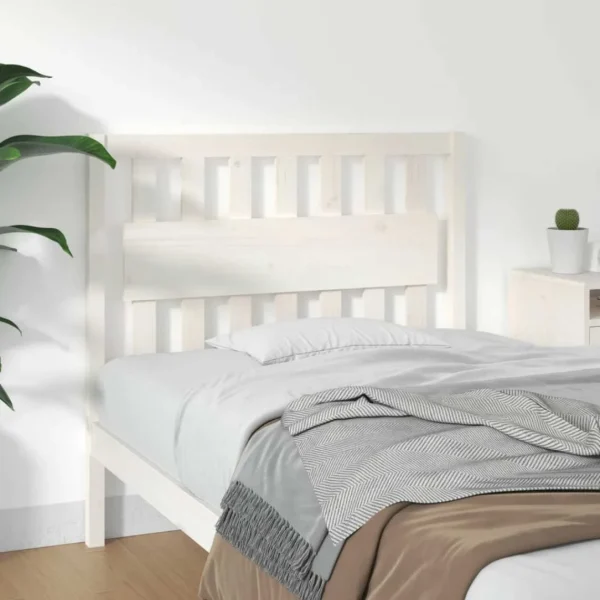 VidaXL Tête De Lit Blanc 105,5x4x100 Cm Bois Massif De Pin Livraison internationale 1