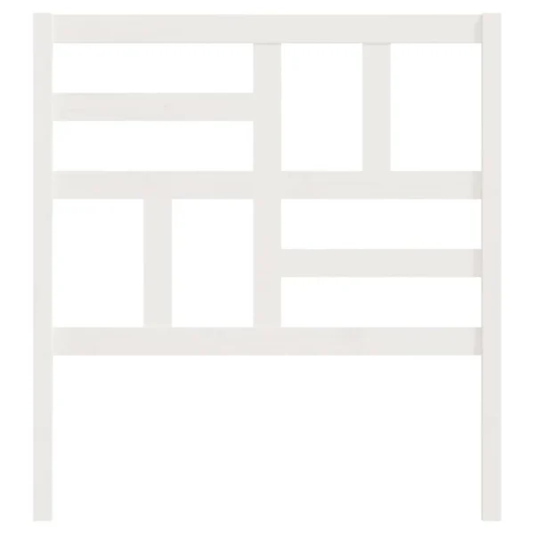 VidaXL Tête De Lit Blanc 106x4x104 Cm Bois Massif De Pin bas prix 5