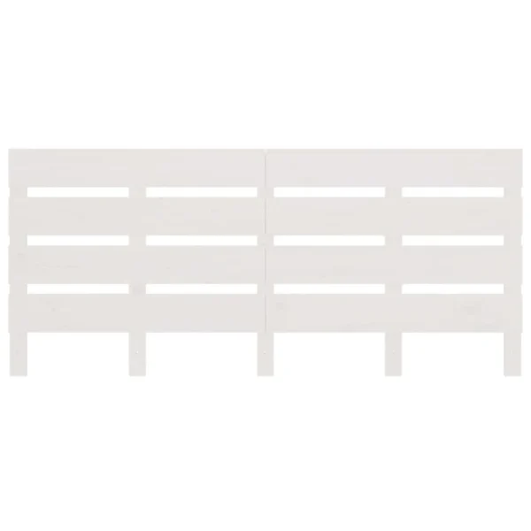 VidaXL Tête De Lit Blanc 120x3x80 Cm Bois Massif De Pin prix de gros 4