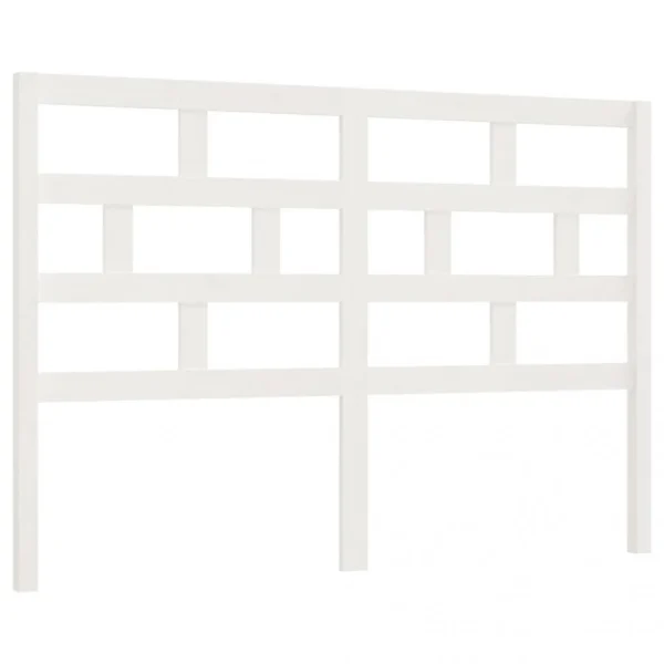 VidaXL Tête De Lit Blanc 126x4x100 Cm Bois Massif De Pin Promotio de vente 3