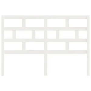 VidaXL Tête De Lit Blanc 126x4x100 Cm Bois Massif De Pin Promotio de vente 13