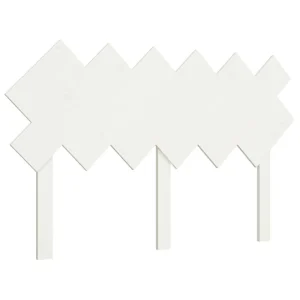 VidaXL Tête De Lit Blanc 132x3x81 Cm Bois Massif De Pin des prix incroyables 9