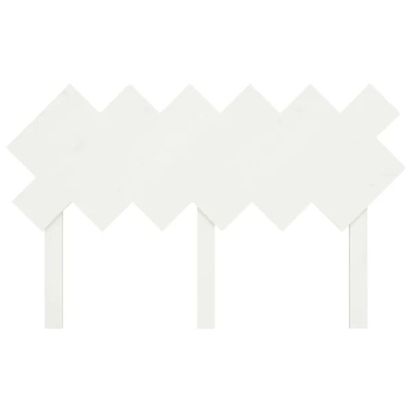 VidaXL Tête De Lit Blanc 132x3x81 Cm Bois Massif De Pin des prix incroyables 5