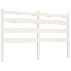 VidaXL Tête De Lit Blanc 141x4x100 Cm Bois Massif De Pin qualité supérieure 9