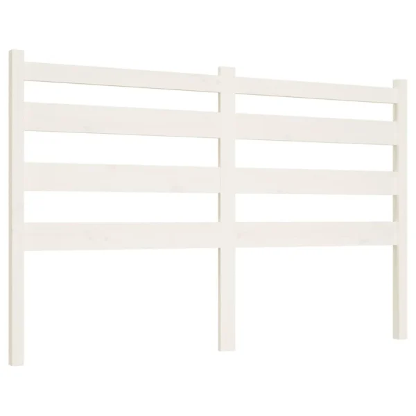 VidaXL Tête De Lit Blanc 141x4x100 Cm Bois Massif De Pin qualité supérieure 3