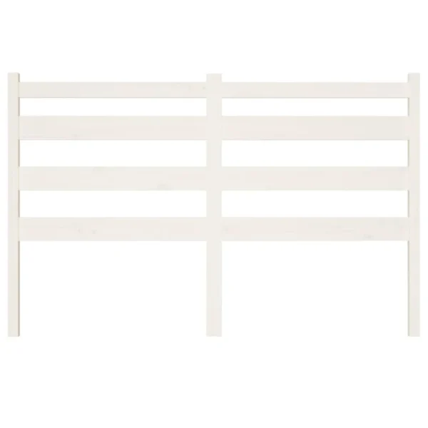 VidaXL Tête De Lit Blanc 141x4x100 Cm Bois Massif De Pin qualité supérieure 5