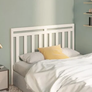 Paris VidaXL Tête De Lit Blanc 141x4x100 Cm Bois Massif De Pin 11