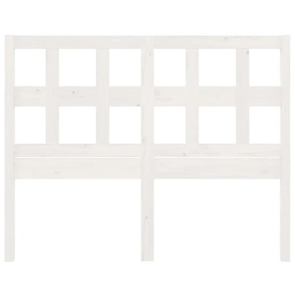 VidaXL Tête De Lit Blanc 145,5x4x100 Cm Bois Massif De Pin fashion pas cher 5