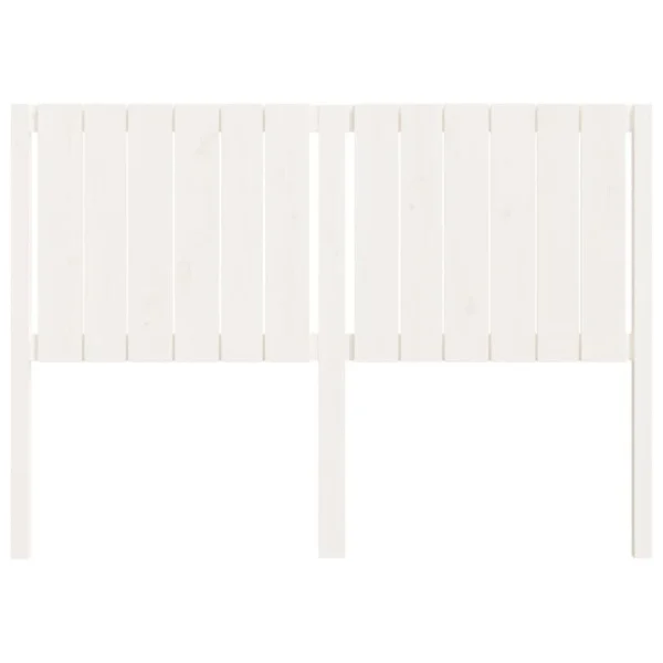 VidaXL Tête De Lit Blanc 145,5x4x100 Cm Bois Massif De Pin marque pas cher 5