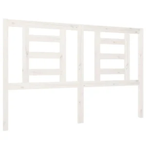 Distributeur Officiel VidaXL Tête De Lit Blanc 146x4x100 Cm Bois Massif De Pin 9