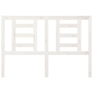 Distributeur Officiel VidaXL Tête De Lit Blanc 146x4x100 Cm Bois Massif De Pin 11