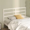 en ligne VidaXL Tête De Lit Blanc 156x4x100 Cm Bois Massif De Pin 14