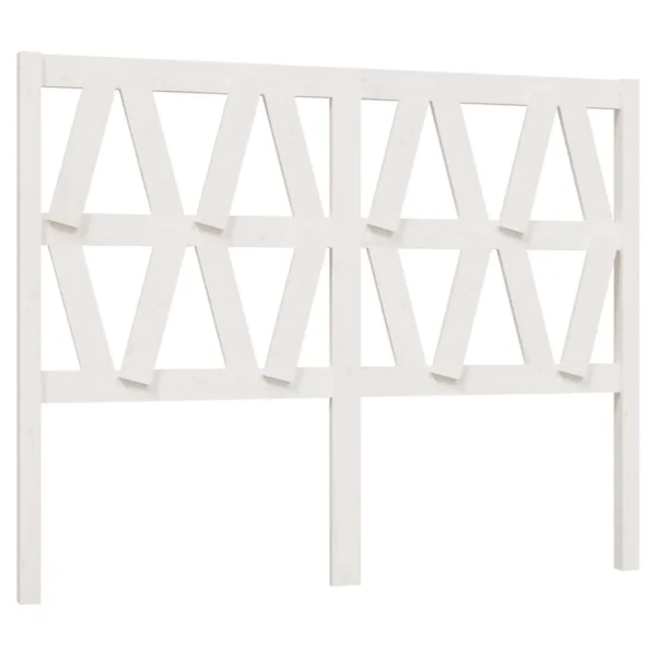 VidaXL Tête De Lit Blanc 156x4x100 Cm Bois Massif De Pin magasin 3