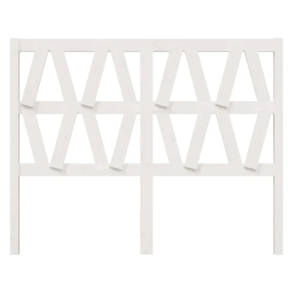 VidaXL Tête De Lit Blanc 156x4x100 Cm Bois Massif De Pin magasin 4