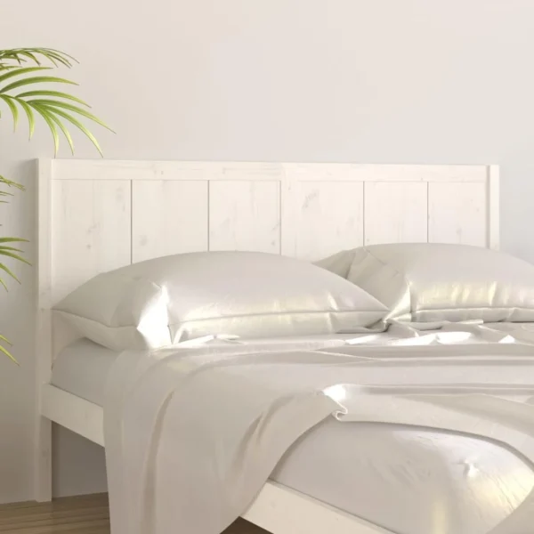 VidaXL Tête De Lit Blanc 165,5x4x100 Cm Bois Massif De Pin boutique pas cher 4