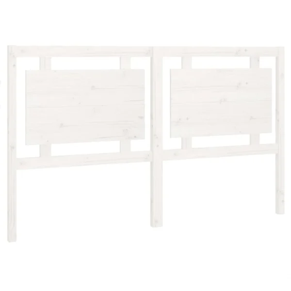 acheter en ligne VidaXL Tête De Lit Blanc 165,5x4x100 Cm Bois Massif De Pin 3