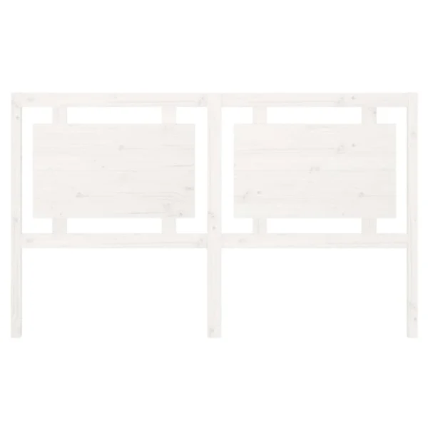 acheter en ligne VidaXL Tête De Lit Blanc 165,5x4x100 Cm Bois Massif De Pin 5