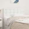 VidaXL Tête De Lit Blanc 80x5x78/88 Cm Similicuir haute qualité 19