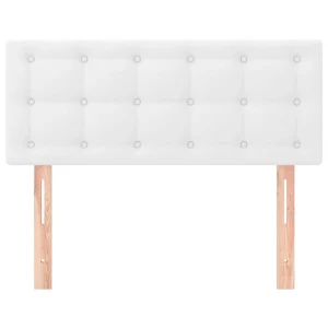 VidaXL Tête De Lit Blanc 80x5x78/88 Cm Similicuir haute qualité 11