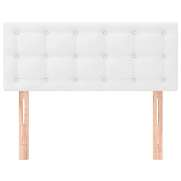 VidaXL Tête De Lit Blanc 80x5x78/88 Cm Similicuir haute qualité 4