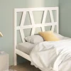 VidaXL Tête De Lit Blanc 81x4x100 Cm Bois Massif De Pin vente luxe pas cher 16
