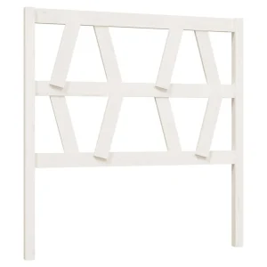 VidaXL Tête De Lit Blanc 81x4x100 Cm Bois Massif De Pin vente luxe pas cher 9