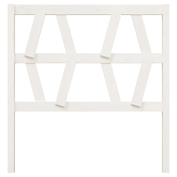 VidaXL Tête De Lit Blanc 81x4x100 Cm Bois Massif De Pin vente luxe pas cher 4