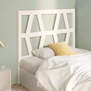 VidaXL Tête De Lit Blanc 81x4x100 Cm Bois Massif De Pin vente luxe pas cher 13