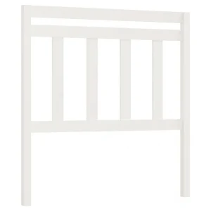 Satisfait ou Remboursé VidaXL Tête De Lit Blanc 96x4x100 Cm Bois Massif De Pin 9