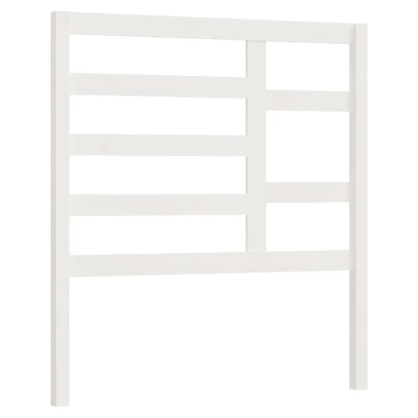 achat pas cher VidaXL Tête De Lit Blanc 96x4x104 Cm Bois Massif De Pin 3