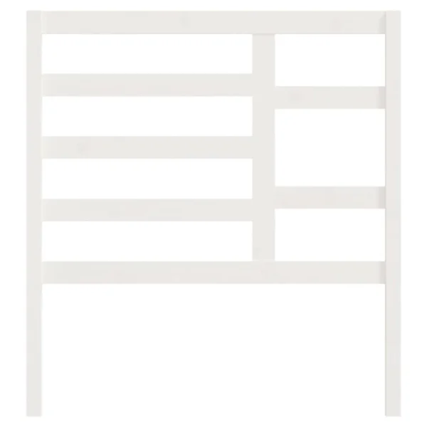 achat pas cher VidaXL Tête De Lit Blanc 96x4x104 Cm Bois Massif De Pin 5