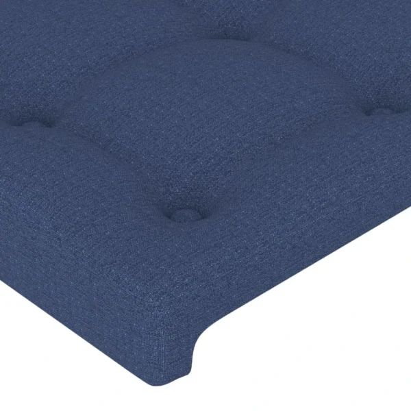 VidaXL Tête De Lit Bleu 100x5x78/88 Cm Tissu nouvelle saison 5