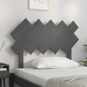 VidaXL Tête De Lit Gris 104x3x80,5 Cm Bois Massif De Pin excellents soldes 11