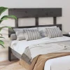 soldes magasin VidaXL Tête De Lit Gris 124x3x81 Cm Bois Massif De Pin 19