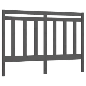 VidaXL Tête De Lit Gris 126x4x100 Cm Bois Massif De Pin Retour gratuit en magasin. 9