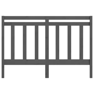 VidaXL Tête De Lit Gris 126x4x100 Cm Bois Massif De Pin Retour gratuit en magasin. 13