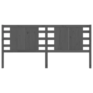 VidaXL Tête De Lit Gris 126x4x100 Cm Bois Massif De Pin Top ventes 11