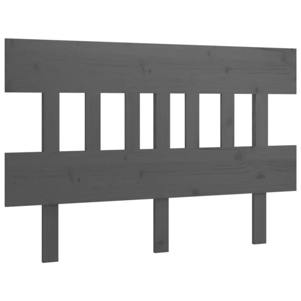 VidaXL Tête De Lit Gris 138,5x3x81 Cm Bois Massif De Pin excellents soldes 3