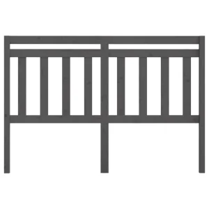 VidaXL Tête De Lit Gris 146x4x100 Cm Bois Massif De Pin soldes 11
