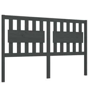 authentiques VidaXL Tête De Lit Gris 155,5x4x100 Cm Bois Massif De Pin 9