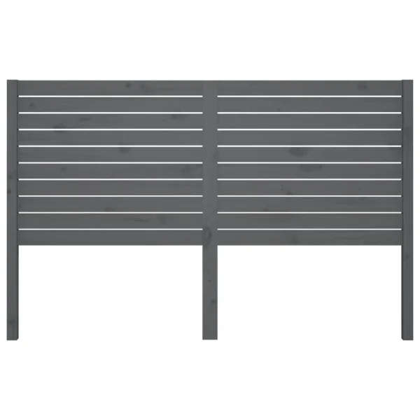 VidaXL Tête De Lit Gris 156x4x100 Cm Bois Massif De Pin exclusivement disponibles 4
