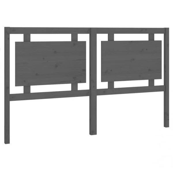 VidaXL Tête De Lit Gris 165,5x4x100 Cm Bois Massif De Pin mode 3