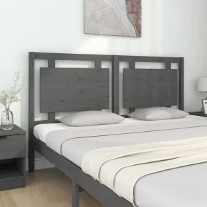 VidaXL Tête De Lit Gris 165,5x4x100 Cm Bois Massif De Pin mode 11