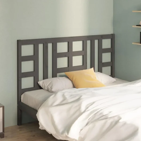 VidaXL Tête De Lit Gris 166x4x100 Cm Bois Massif De Pin online boutique 1