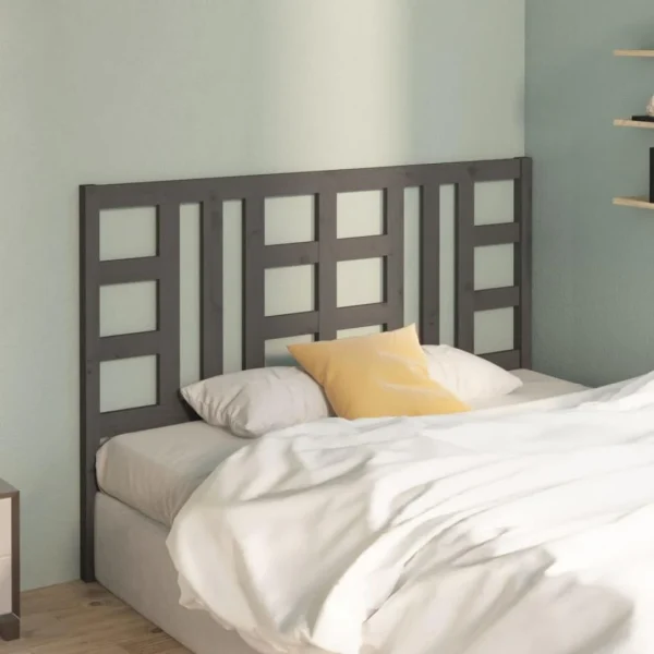 VidaXL Tête De Lit Gris 166x4x100 Cm Bois Massif De Pin online boutique 4